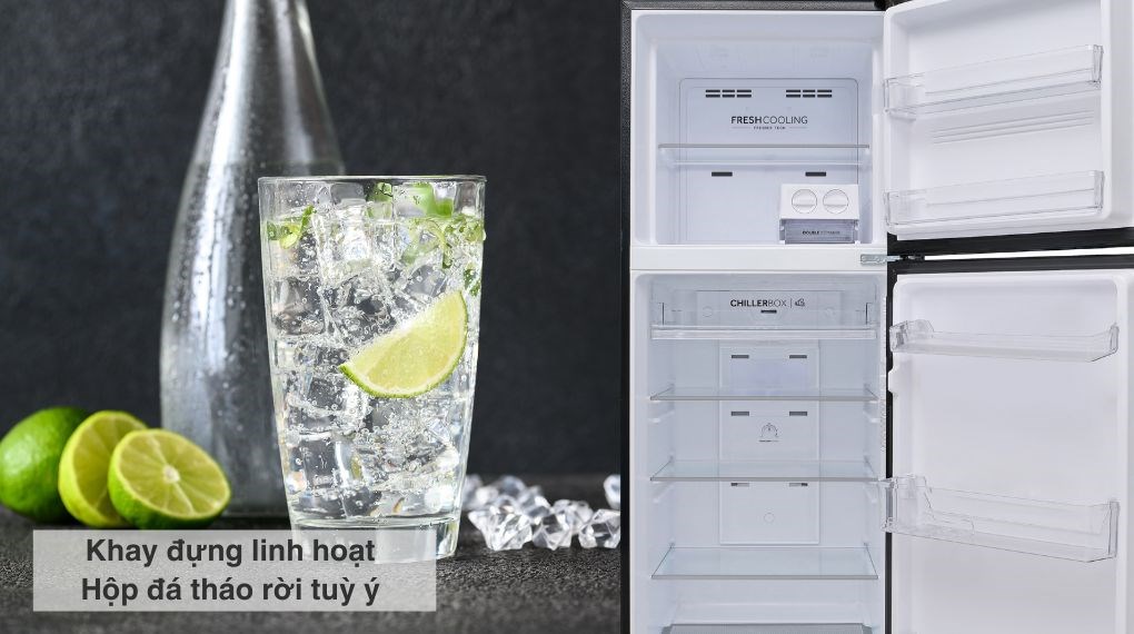 Tủ lạnh Aqua Inverter 358 lít AQR-T410FA(SL)