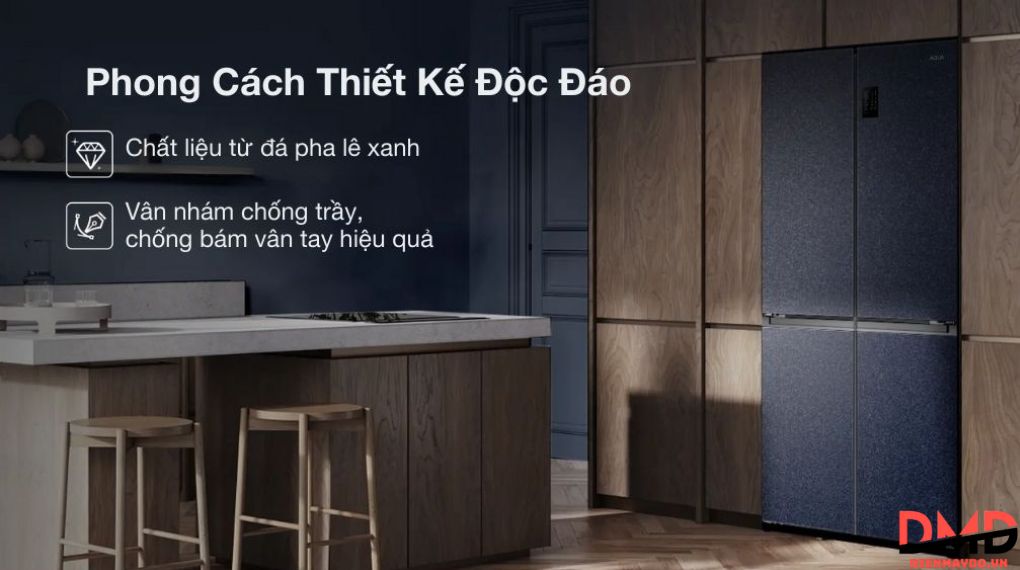 Tủ lạnh Aqua Inverter 410 lít Multi Door AQR-M466XA(CBC)