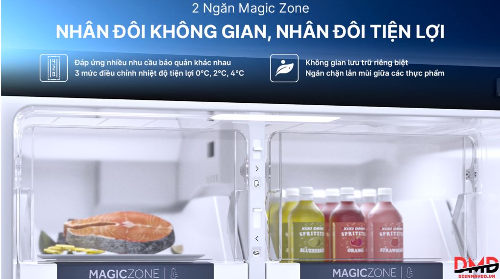 Tủ lạnh Aqua Inverter 455 lít AQR-TA518FA(WSL)