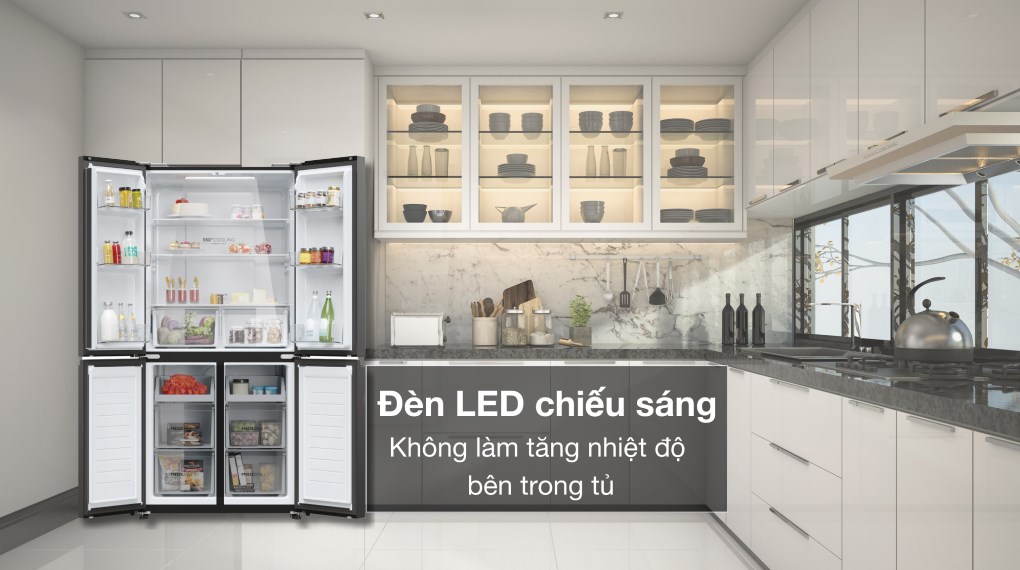 Tủ lạnh Aqua Inverter 550 lít AQR-S612XA(WCB)