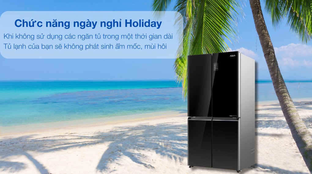 Tủ lạnh Aqua Inverter 469 lít AQR-M536XA(WGB)