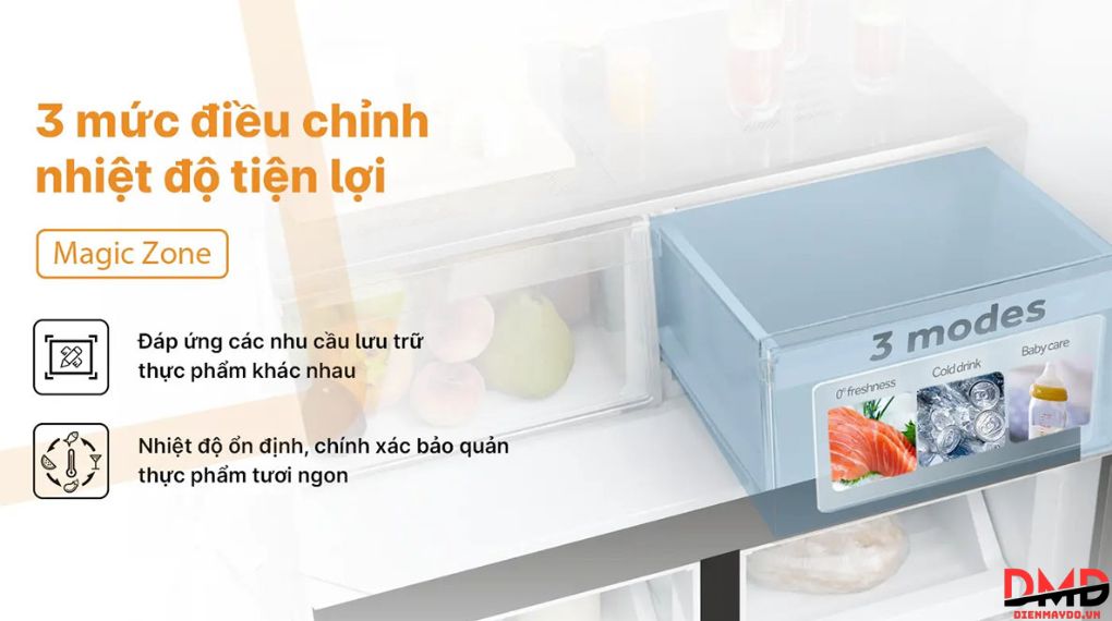 Tủ lạnh Aqua Inverter Multi Door 469 lít AQR-M560XA(GL)
