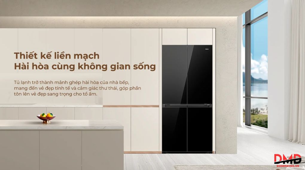 Tủ lạnh Aqua Inverter Multi Door 508 lít AQR-MA580XA(GB)U1