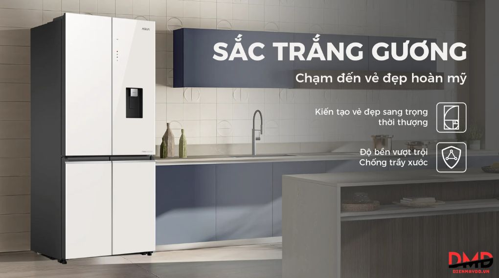 Tủ lạnh Aqua Inverter Multi Door 522 lít AQR-MA600XA(WGC)U1