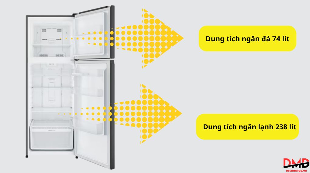 Tủ lạnh Electrolux Inverter 312 lít ETM3100L-B