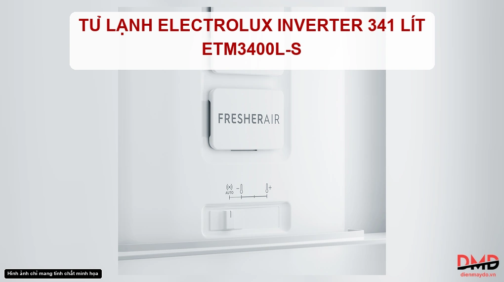 Tủ lạnh Electrolux Inverter 341 lít ETM3400L-S