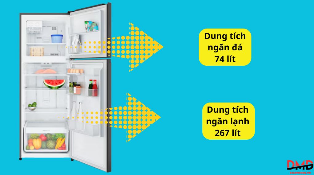 Tủ lạnh Electrolux Inverter 341 lít ETM3440L-B