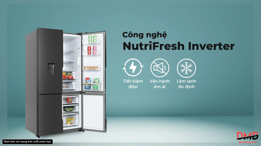 Tủ lạnh Electrolux Inverter 562 lít EQE5660A-B