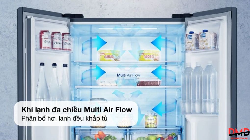 Tủ lạnh Hisense Inverter Multi Door 427 lít RQ519N4EBU