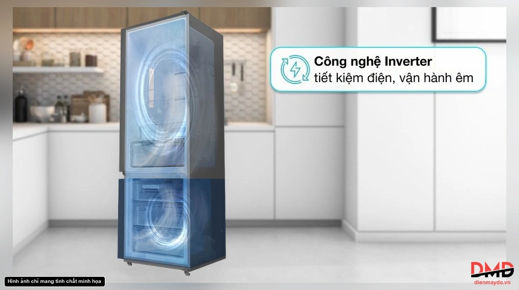 Tủ lạnh Hitachi Inverter 323 lít HRBN6340DGBKVN