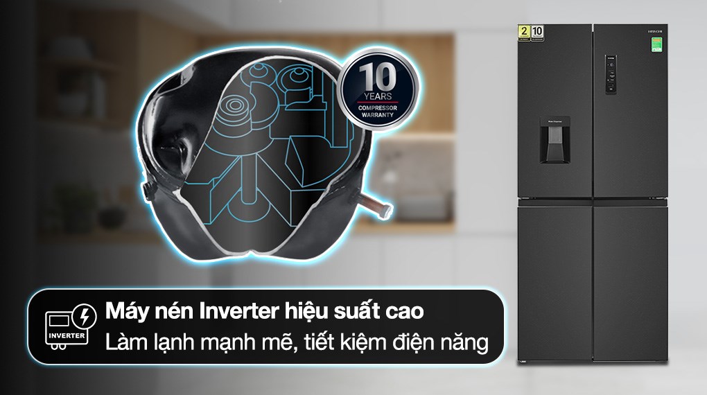 Tủ lạnh Hitachi Inverter 464 lít HR4N7520DSWDXVN