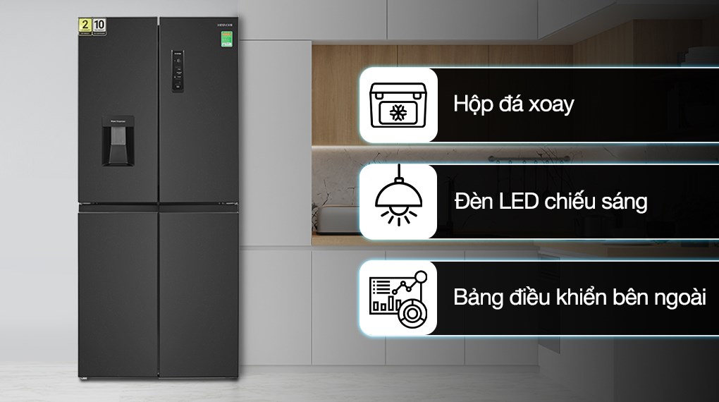 Tủ lạnh Hitachi Inverter 464 lít HR4N7520DSWDXVN