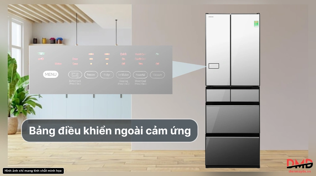 Tủ lạnh Hitachi Inverter 540 lít R-HW540RV(X)