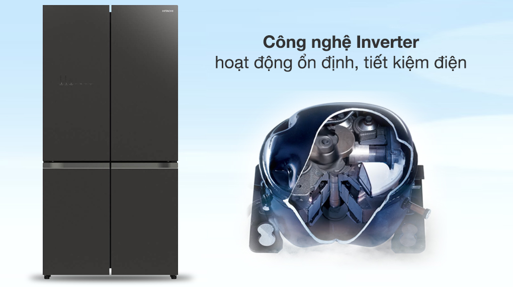 Tủ lạnh Hitachi Inverter 569 lít R-WB640VGV0 GMG