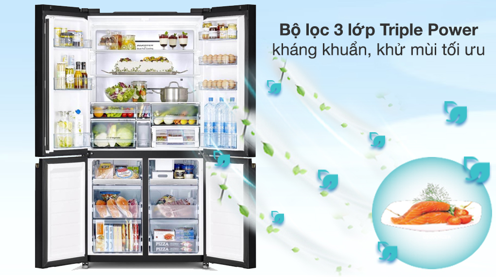 Tủ lạnh Hitachi Inverter 569 lít R-WB640VGV0 GMG