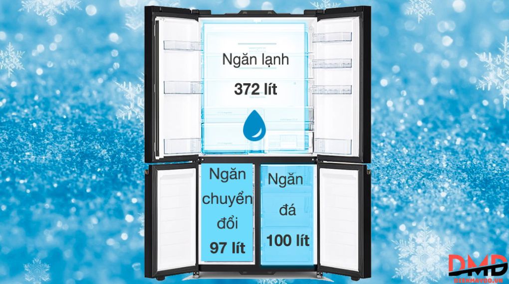 Tủ lạnh Hitachi Inverter 569 lít R-WB640VGV0X MIR