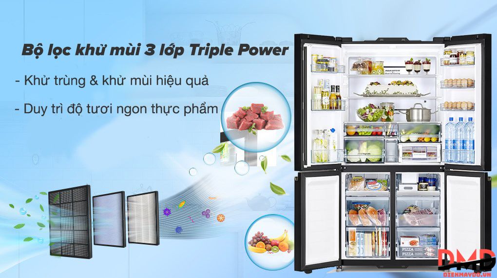 Tủ lạnh Hitachi Inverter 569 lít R-WB640VGV0X MIR