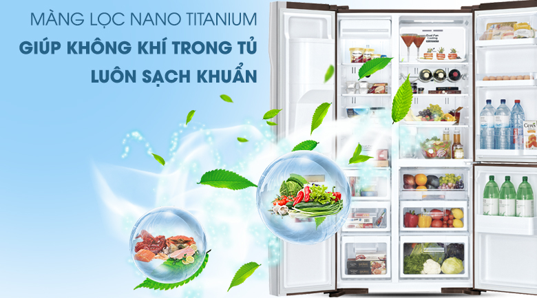 Tủ lạnh Hitachi Inverter 600 lít R-FM800PGV2 GBK