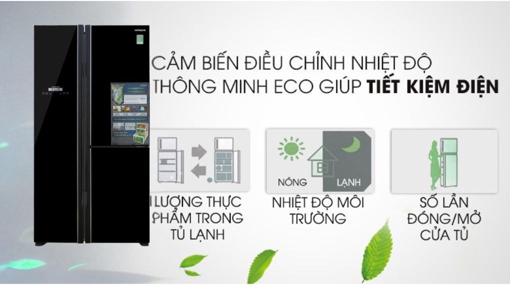 Tủ lạnh Hitachi Inverter 600 lít R-FM800PGV2 GBK