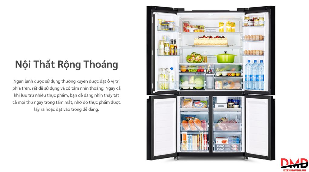 Tủ lạnh Hitachi Inverter 645 lít Multi Door R-WB700PGV4 GBK