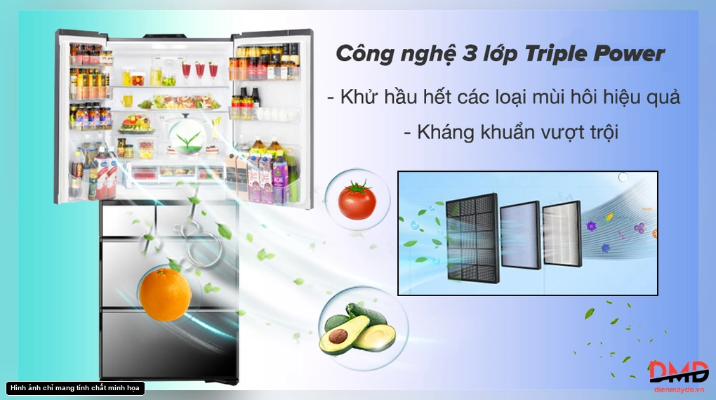 Tủ lạnh Hitachi Inverter 735 lít R-ZX740KV