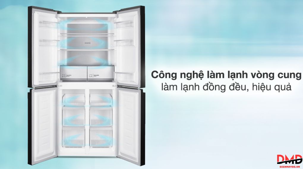 Tủ lạnh Hitachi Inverter Multi Door 466 lít HR4N7522DSDXVN