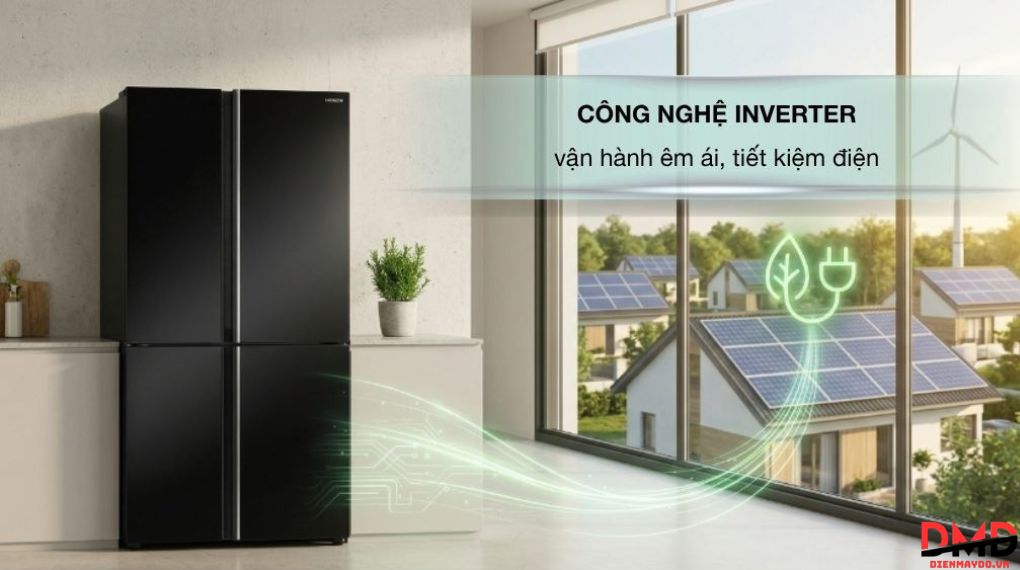 Tủ lạnh Hitachi Inverter Side By Side 656 lít HRSN9713ESUVN