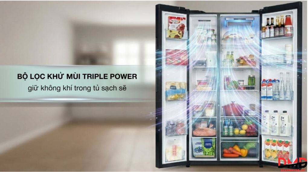 Tủ lạnh Hitachi Inverter Side By Side 656 lít HRSN9713ESUVN