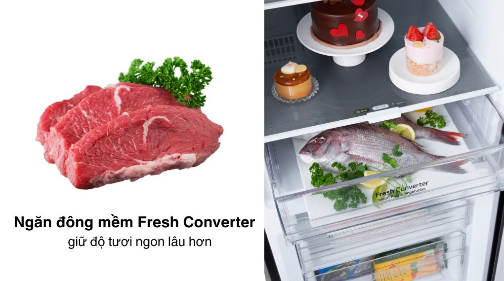 Tủ lạnh LG Inverter 332 lít LBD33BLMA