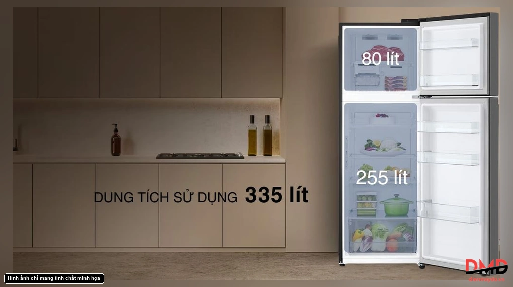 Tủ lạnh LG Inverter 335 lít LTB33BLG