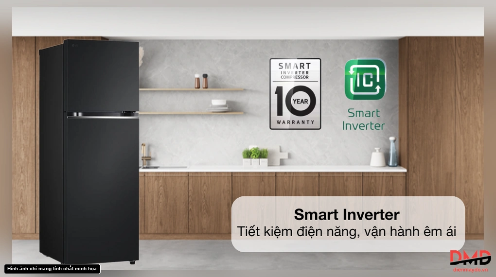 Tủ lạnh LG Inverter 335 lít LTB33BLMA