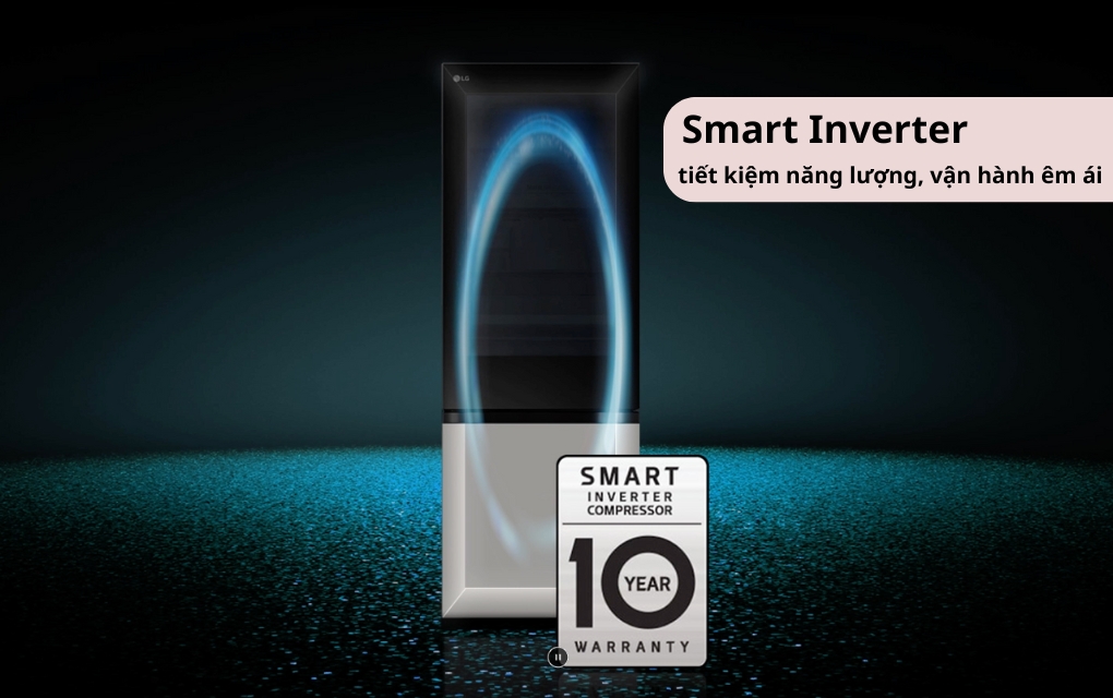 Tủ lạnh LG Inverter 340 lít LBB33BGMAI InstaView