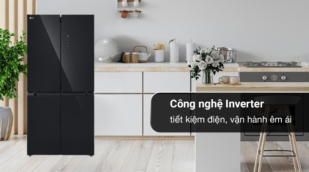Tủ lạnh LG Inverter 474 lít LFB47BLG Multi Door
