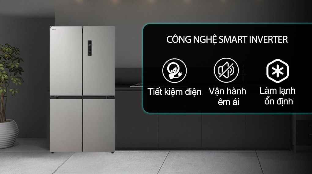 Tủ lạnh LG Inverter 474 lít LFB47SVM Multi Door