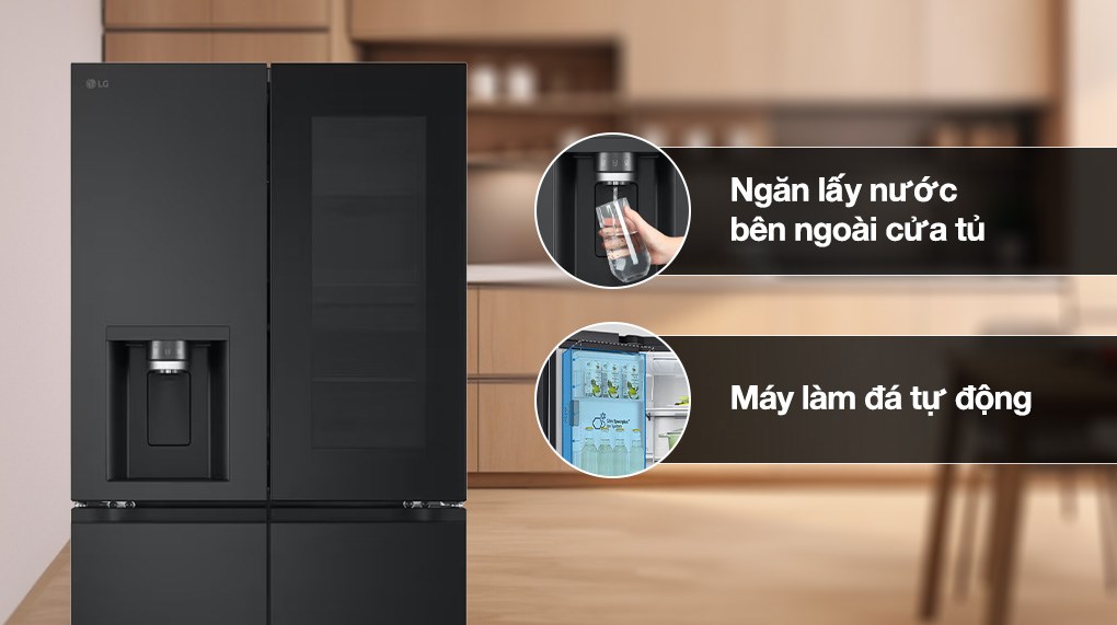 Tủ lạnh LG Inverter 508 lít Multi Door LFI50BLMAI
