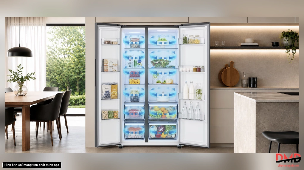 Tủ lạnh LG Inverter Side by Side 627 lít S60BG