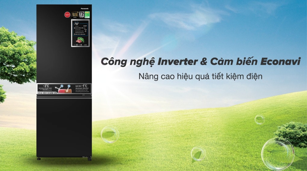 Tủ lạnh Panasonic Inverter 300 Lít NR-BV331BPKV