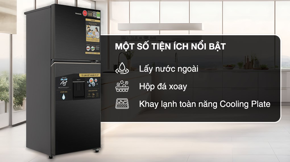 Tủ lạnh Panasonic Inverter 326 lít NR-TL351GVKV