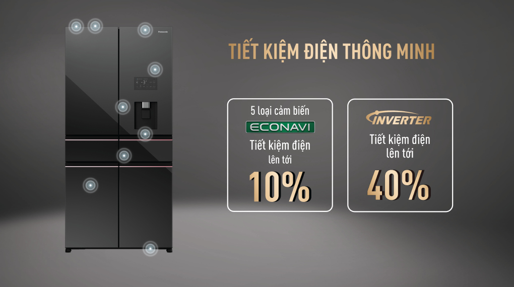 Tủ lạnh Panasonic Inverter 650 lít NR-WY720ZMMV
