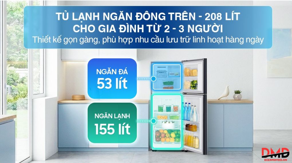 Tủ lạnh Samsung 208 lít và 236 lít nên chọn loại nào