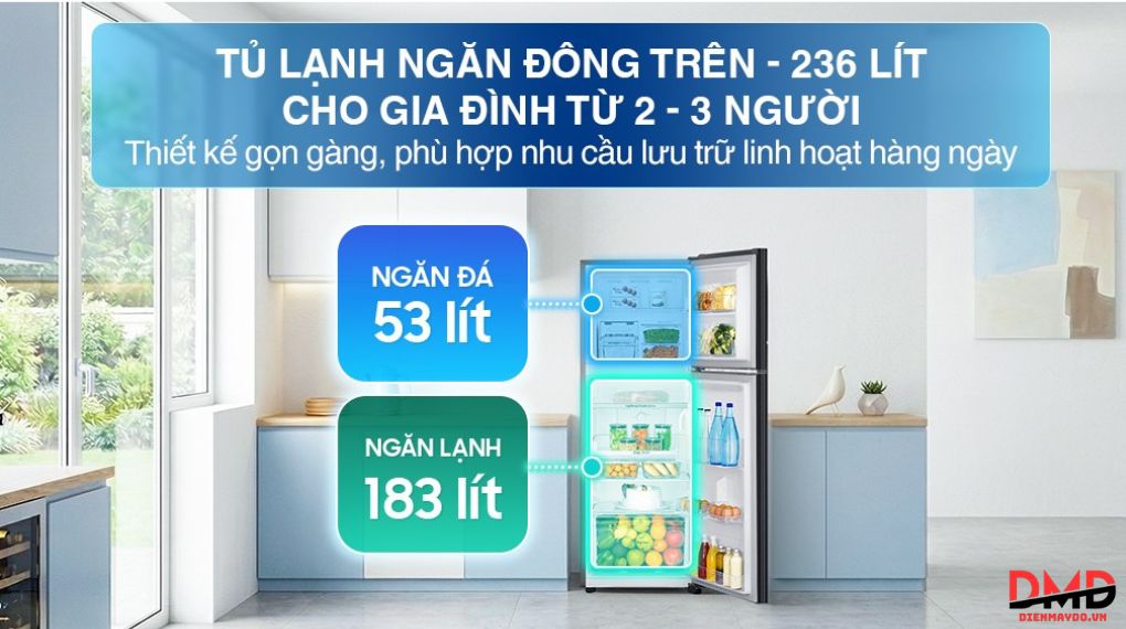 Tủ lạnh Samsung 208 lít và 236 lít nên chọn loại nào