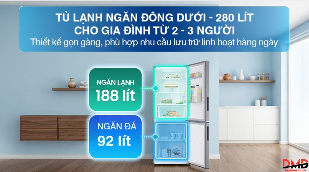 Tủ lạnh Samsung Inverter 280 lít RB27N4020S9/SV