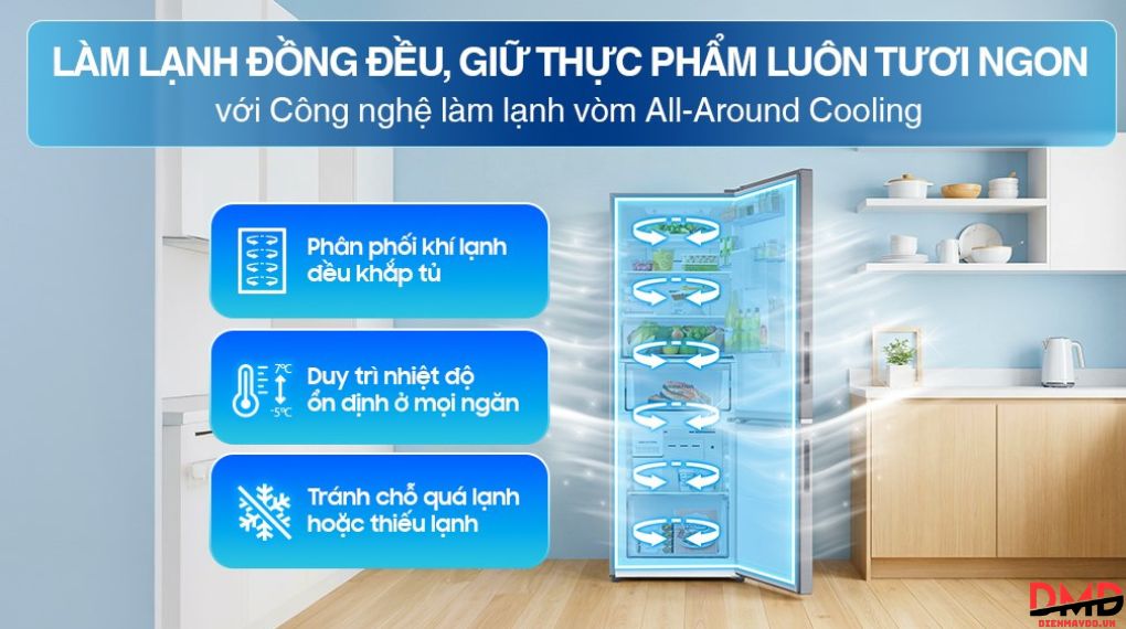 Tủ lạnh Samsung Inverter 307 lít RB30N4190S9/SV