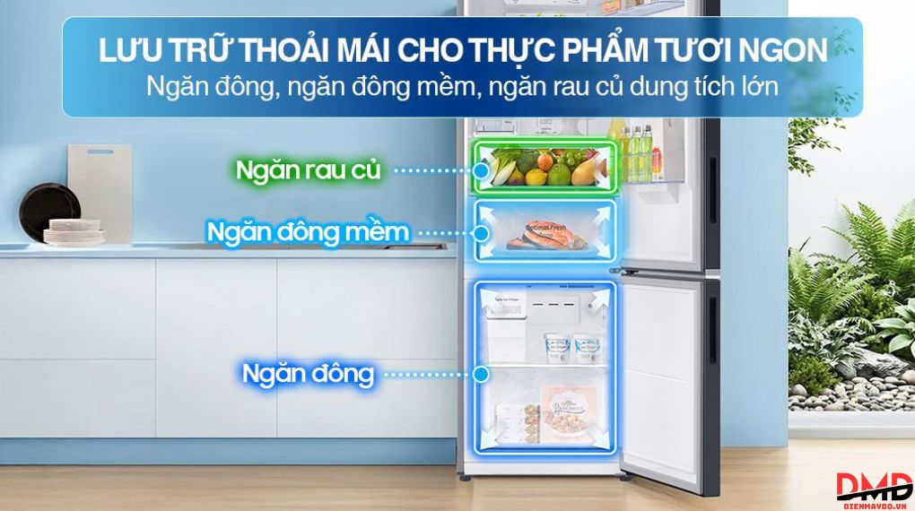 Tủ lạnh Samsung Inverter 307 lít RB30N4190S9/SV