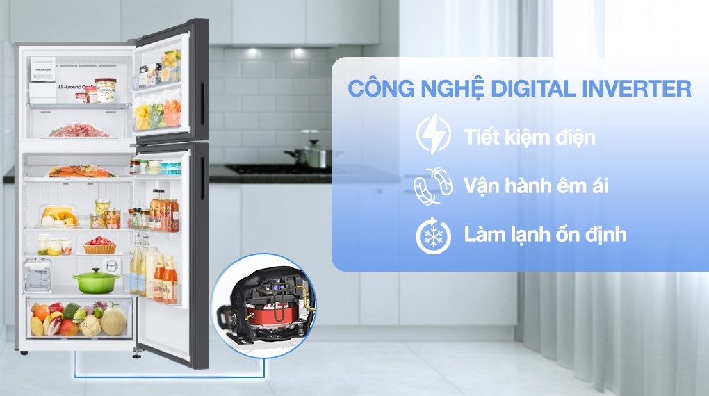Tủ lạnh Samsung Inverter 385 lít Bespoke RT38CB668422SV