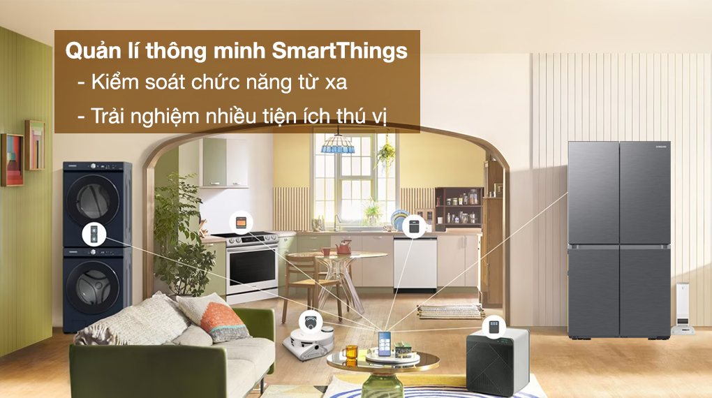 Tủ lạnh Samsung Inverter 649 lít Multi Door RF59C700ES9/SV