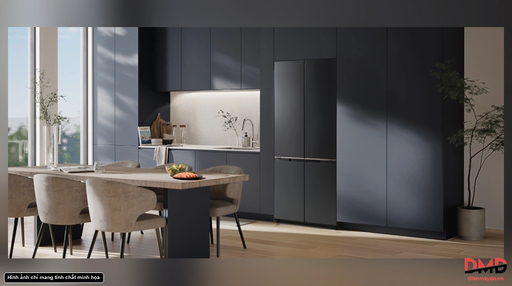 Tủ lạnh nr XZ520CWKV thiết kế lien mach tang tinh tham my