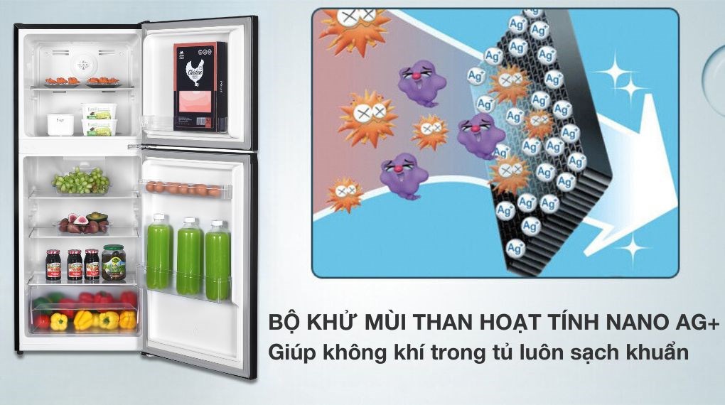 Tủ lạnh Sharp Inverter 181 lít SJ-X198V-DG