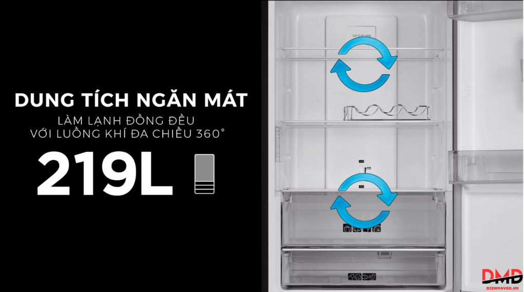 Tủ lạnh Sharp Inverter 323 lít SJ-BF330V-SL