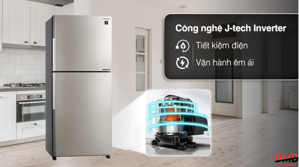 Tủ lạnh Sharp Inverter 430 lít SJ-XP470AE-SL